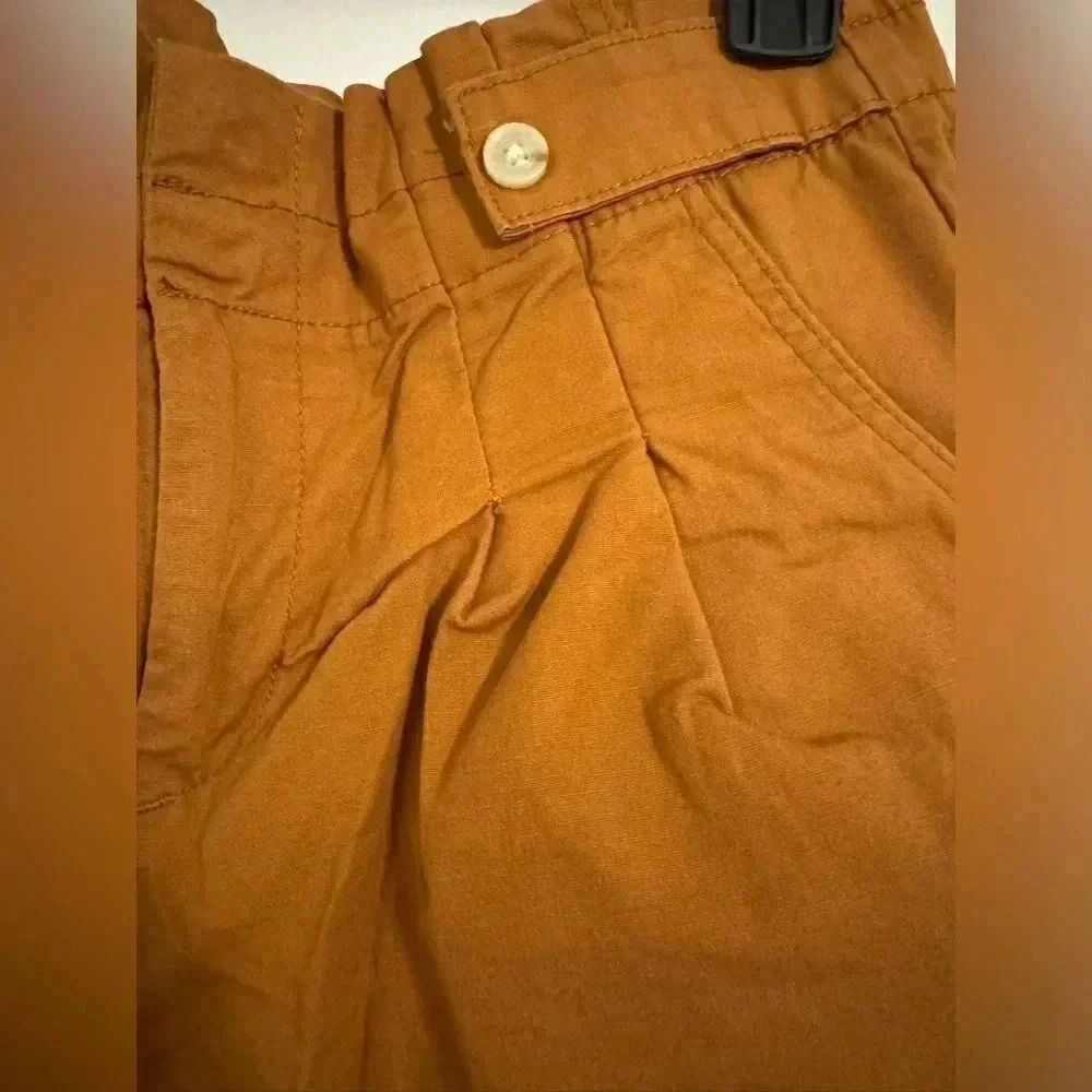 Liz Claiborne Pleated shorts | Rust Brown Color | Rolled up | Size 6 - Picture 10 of 11